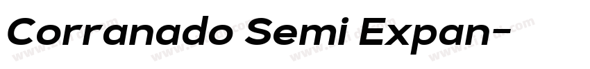 Corranado Semi Expan字体转换 Corranado Semi Expan字体转换